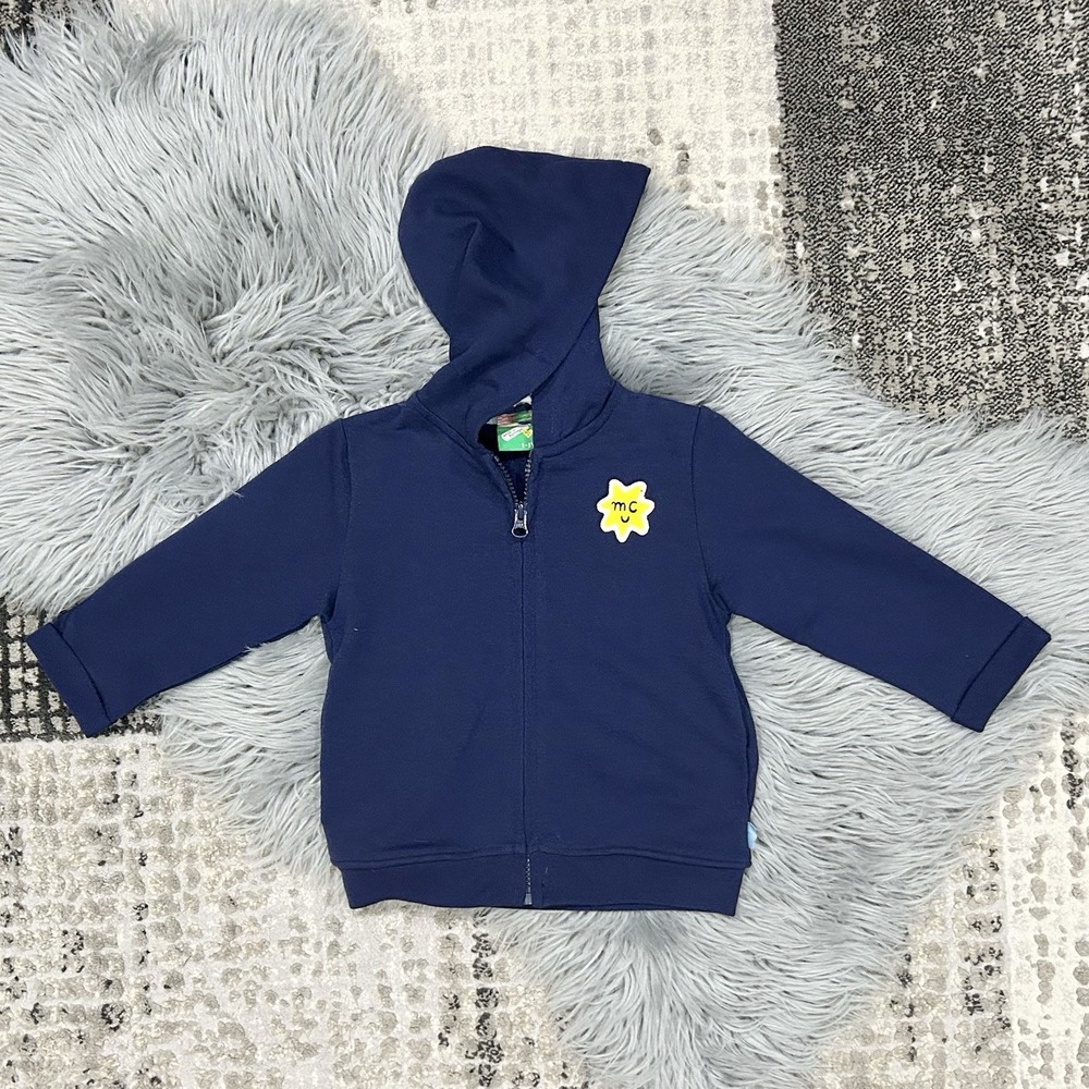 Mon Coeur 100% Earth Loving Navy Zipup Hoodie Size 2/3T‎ NWT ($74)